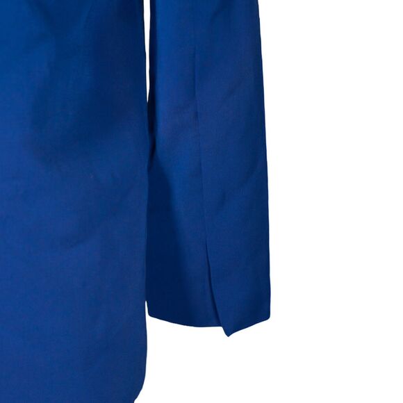 Zara Women's Blazer Blue Two Button Stretch Lined Career Work Suit Jacket XS - Picture 9 of 9